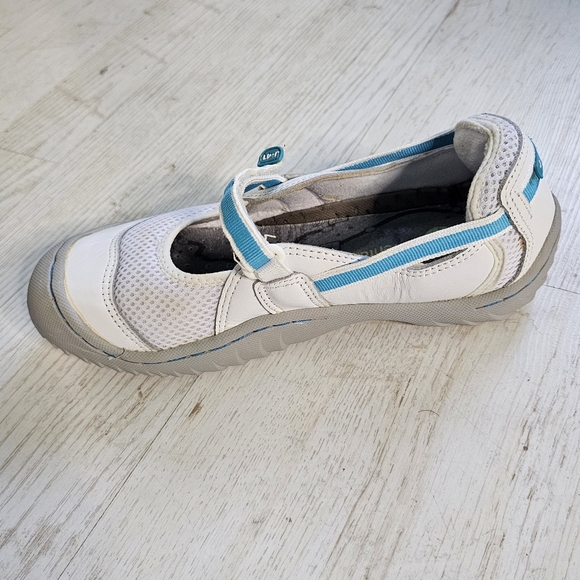 J-41 Rebirth Mary Jane Velcro rugged hiking shoes-white/blue size 6.5 - Picture 8 of 14